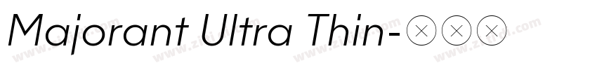 Majorant Ultra Thin字体转换